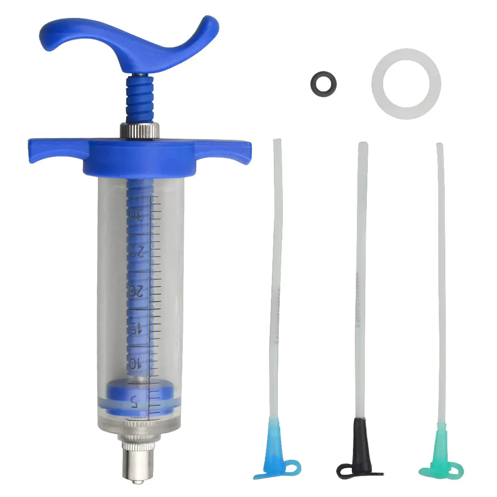 LILYS PET Reuseable Young Birds Feeding SyringePlastic and Perspex MaterialFeeding Milk for Young Birds or Feeding Medicine for Sick Birds (30ml and 2+2.5+3mm Hose)