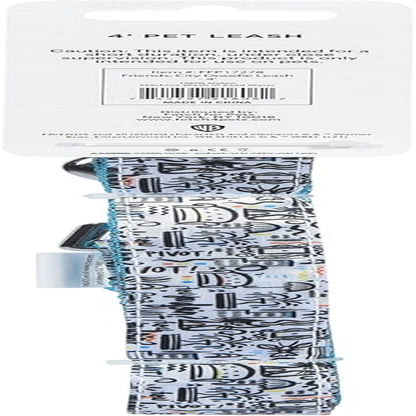 Friends TV Show City Doodle Dog Leash, 6 Ft (72 Inches) | Cute Blue Leash for Dogs & Harnesses