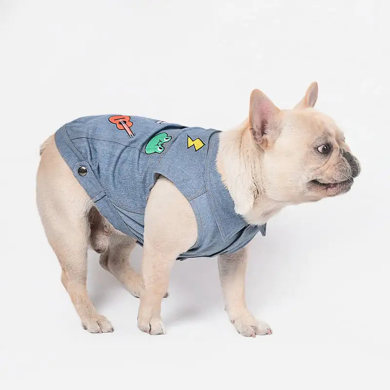 Embroidered Casual Vest for Pets