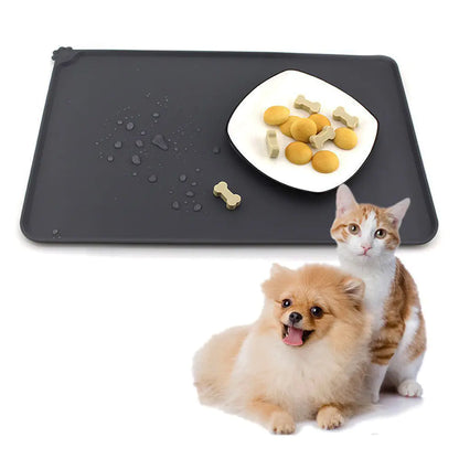 Waterproof Silicone Pet Food Mat for Dogs and Cats