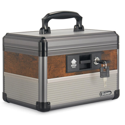 Glosen Medicine Lock Boxlocking medicine box Security Lock Boxes，lock box First Aid Key Safe BoxLock Box for Medication